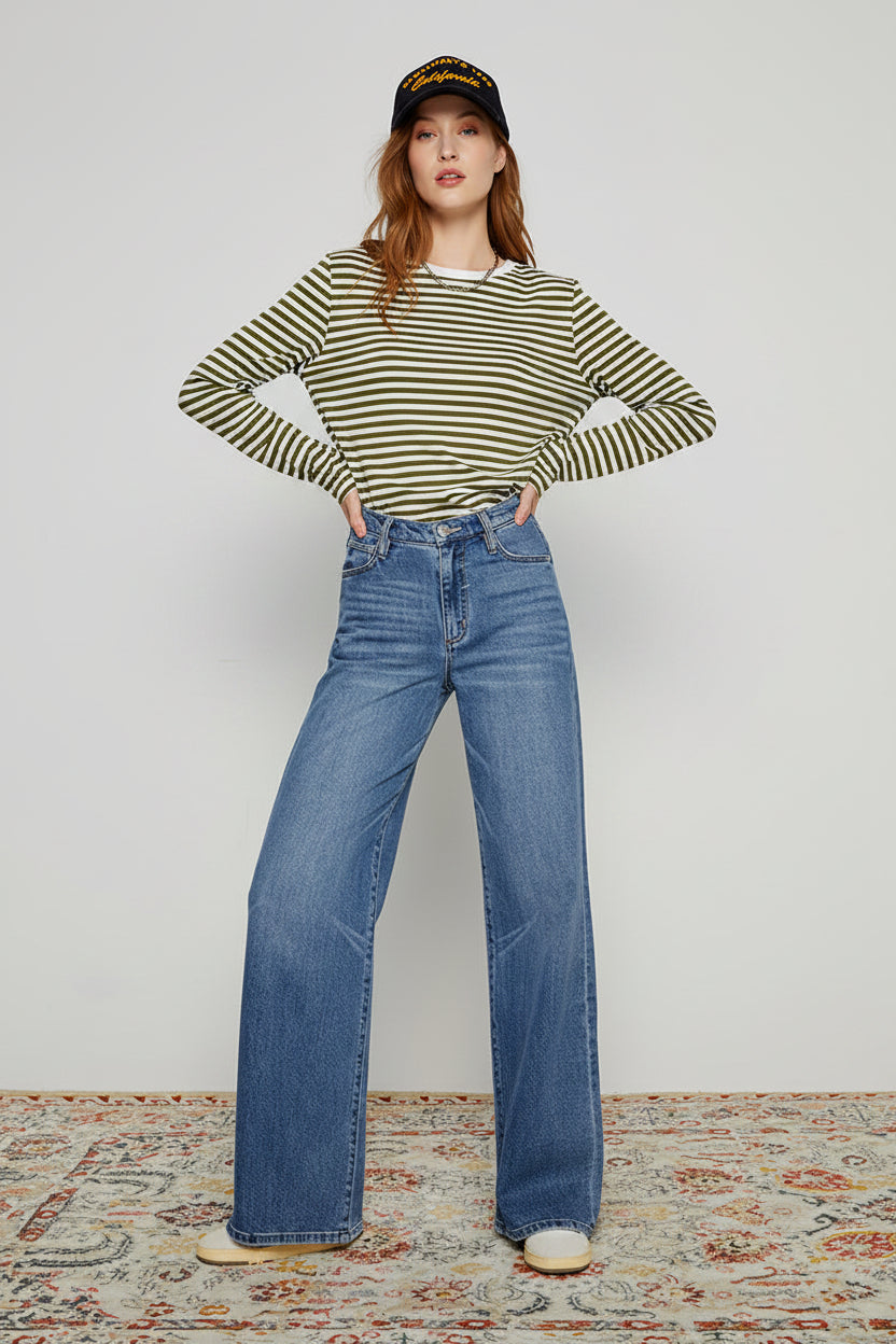 Angeles High Rise Baggy Jeans
