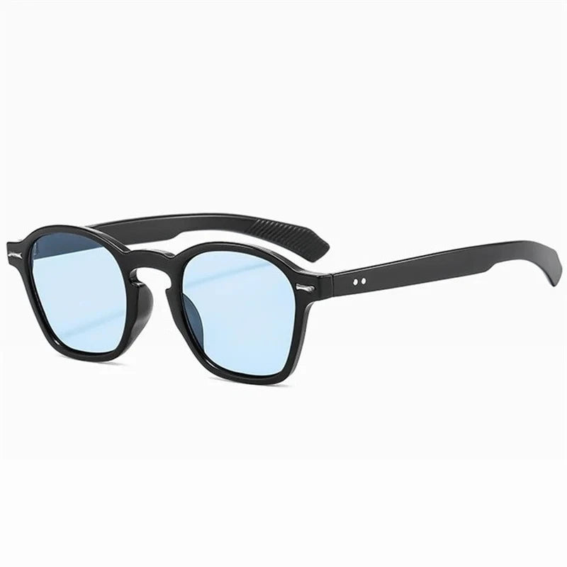 Fashion Square Sunglasses Women Luxury Yellow Red Sun Glasses Vintage Decor Rivets round Driver Men Shades Eyewear UV400 Ladies