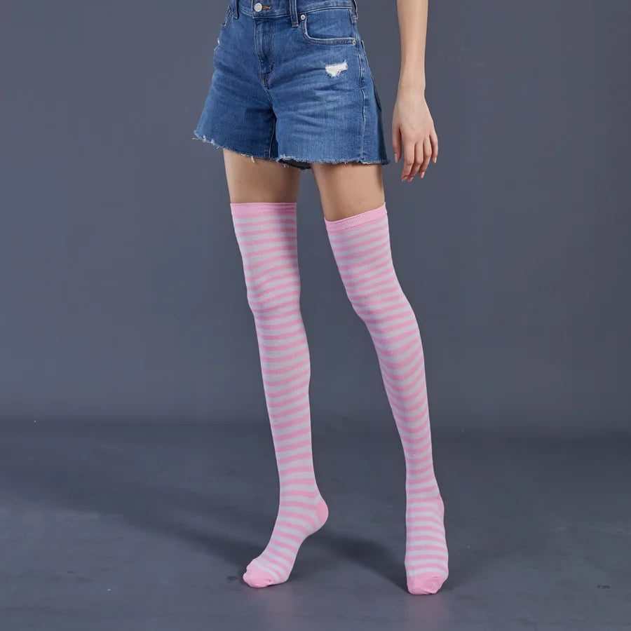 Knee-High Rainbow Party Socks - Dance, Celebrate, and Shine in Style!