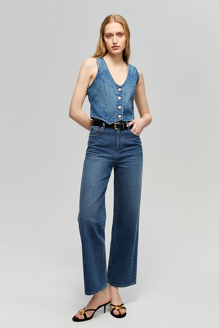Blue Horizon Denim Vest
