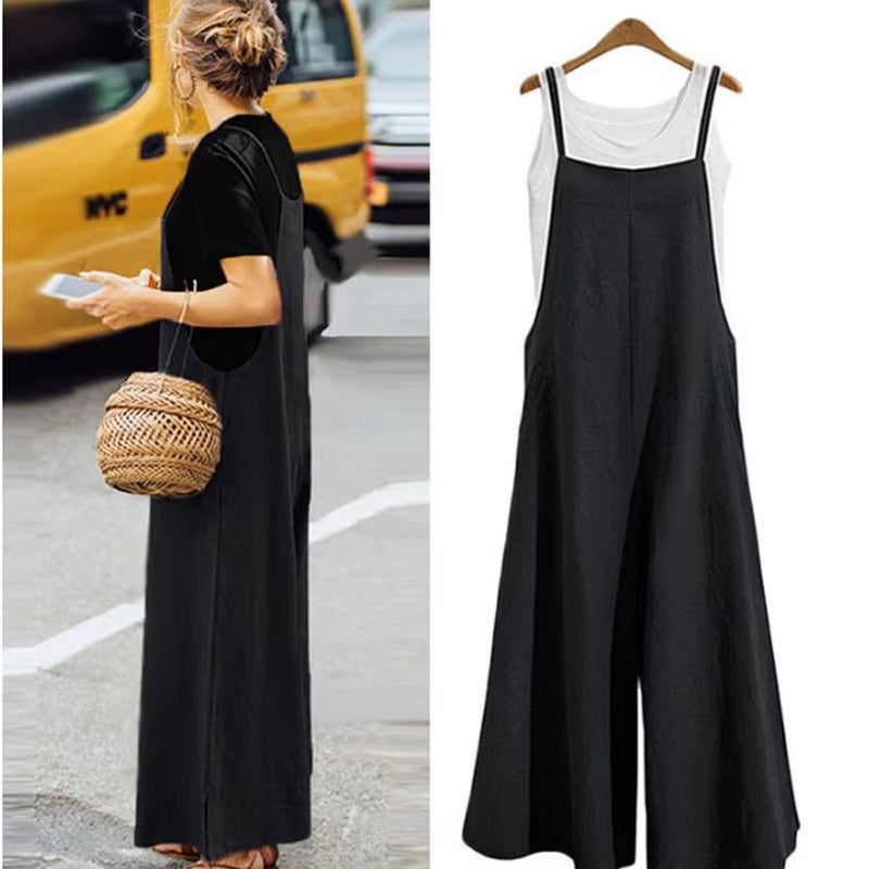 Elevate Your Summer Style with Our Women's Casual Wide Leg Jumpsuit - Perfect for Every Occasion!