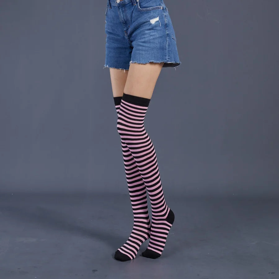Knee-High Rainbow Party Socks - Dance, Celebrate, and Shine in Style!