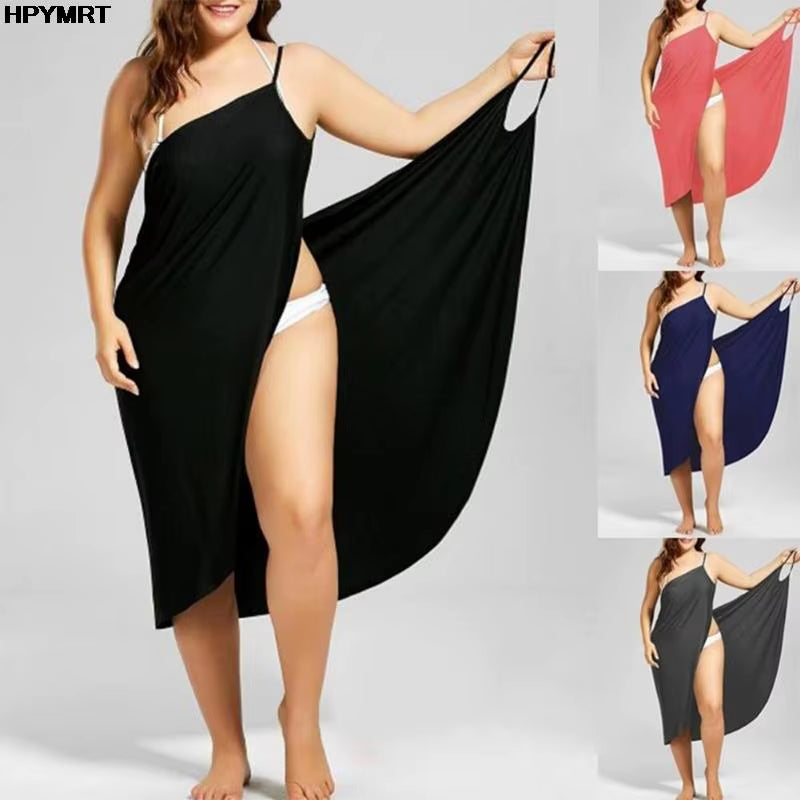 Elevate Your Summer Style with Our Chic Women's Beach Dress & Crossover Swimsuit - Ideal for Sunny Days!