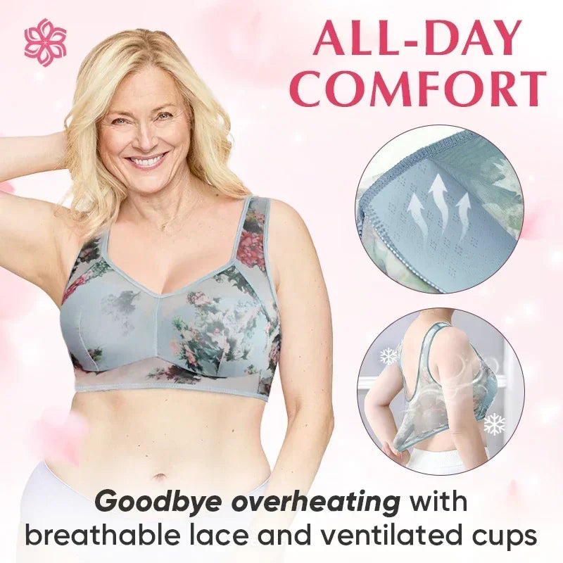 Ultimate Comfort Meets Chic Style: The Seamless Lace Bra for Everyday Elegance in Sizes L-6XL!
