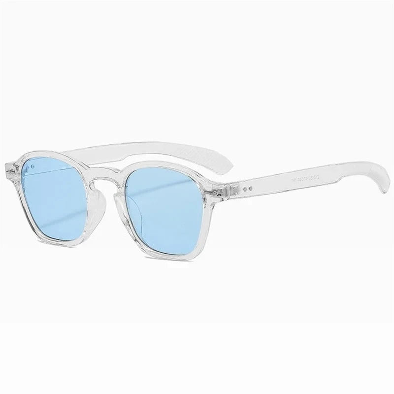 Fashion Square Sunglasses Women Luxury Yellow Red Sun Glasses Vintage Decor Rivets round Driver Men Shades Eyewear UV400 Ladies