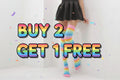 Knee-High Rainbow Party Socks - Dance, Celebrate, and Shine in Style!