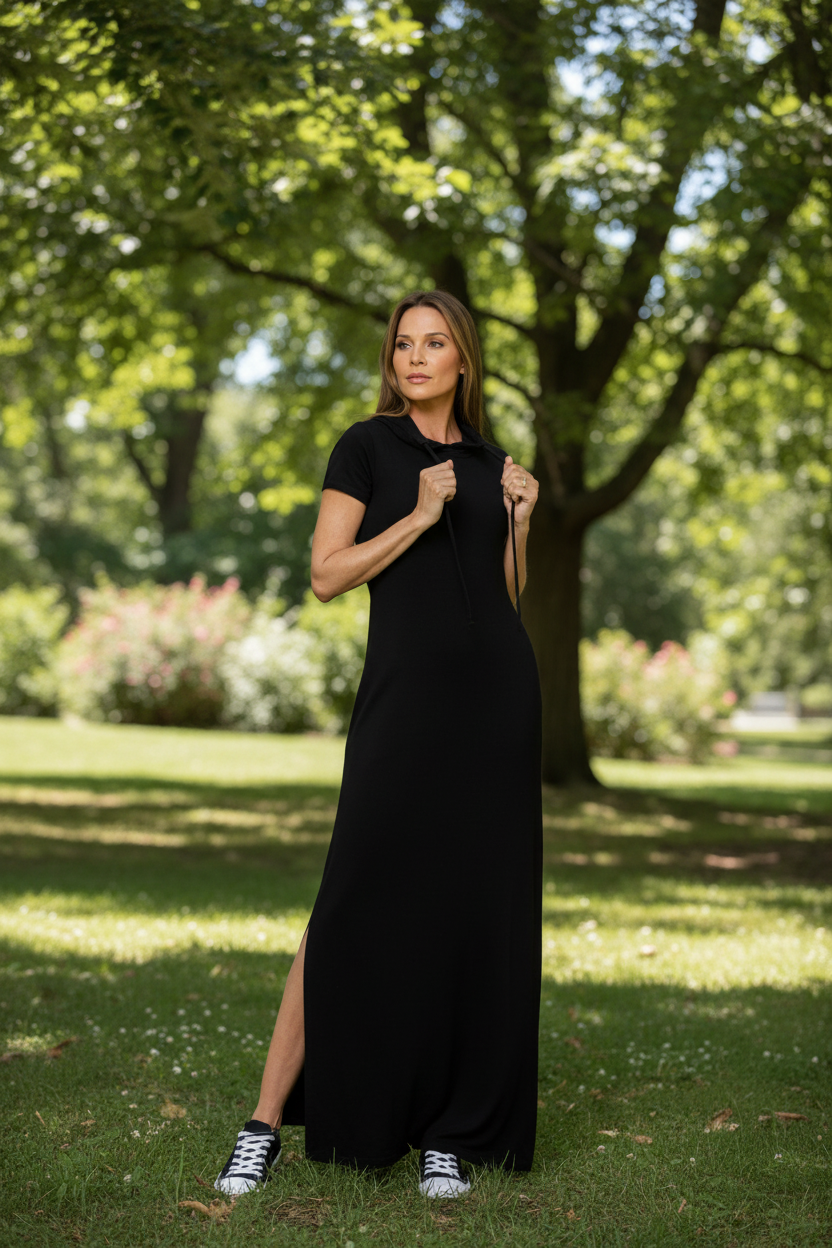 Luxe Lounge  Hoodie Dress
