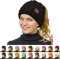 Bun-believable Beanie: Stay Warm and Stylish with Your Ponytail High!