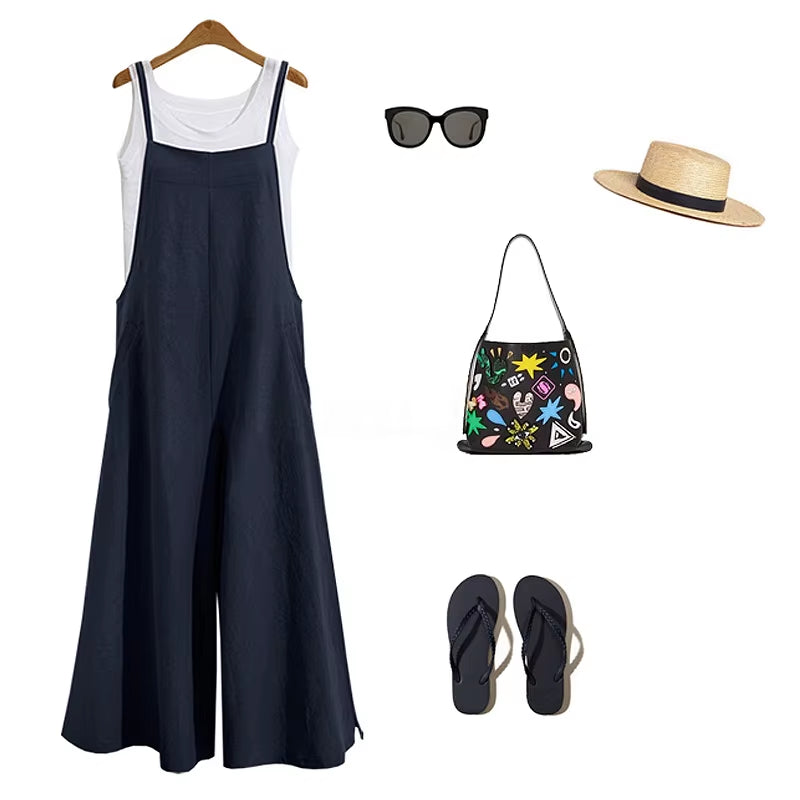 Elevate Your Summer Style with Our Women's Casual Wide Leg Jumpsuit - Perfect for Every Occasion!
